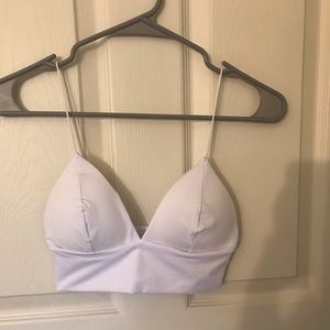 white crop top